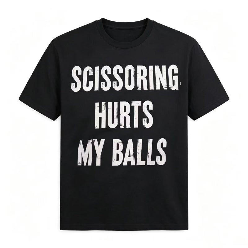 scissoring hurts my balls